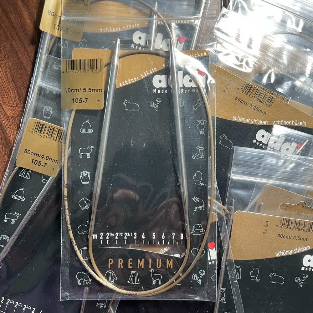 Addi circular knitting needles 80cm